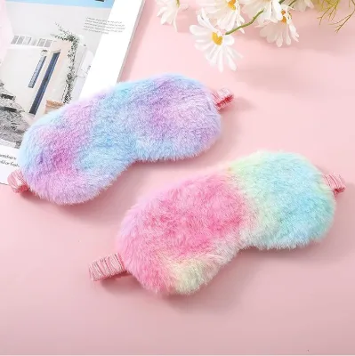 Adjustable Colorful Sleep Eye Mask-Ultra Soft Light Blocking Eye Pillow for Travel Sleeping Shift Work
