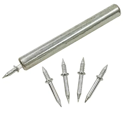 China Invisible Double Head Skirting Line Dedicated Traceless Nail Wood Veneer Expansion Double Headed Single Cow Horn Nails