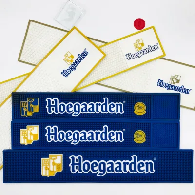 Low MOQ Hot Selling Cheap Personalized Polyester bar Mat Beer Spill Pvc Custom Pvc bar Mat Machine