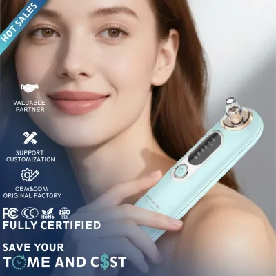 Blackhead Remover Bacuum Pimple Comedone Extractor Tool Best Face Acne Removal Kit - Treatment for Blemish, Whitehead Popping