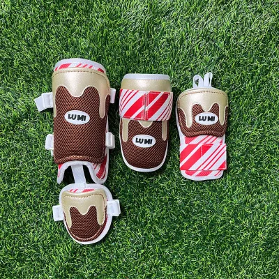 Custom Softball/Baseball Adjustable Strap Batter's Leg Guard Elbow Guard Hand Guard Set