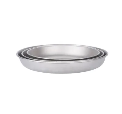 Wholesale Ultralight Titanium Pan Camping Pan Dish with Mesh Bag 200ml-700ml Outdoor Camping Cookware for Hiking