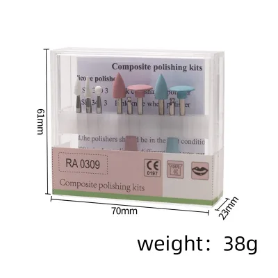 RA0309 Dental Low-Speed Handpiece Burs Kit Light-Cured Resin Polishing for Porcelain-Fused-to-Metal Restoration