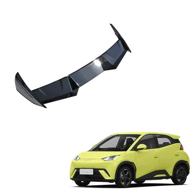 Factory Direct Sale Unpainted Rear Spoiler Boot Roof Wing Black/Carbon Fiber ABS Material Spoiler Tail Top Wing for BYD Seagull