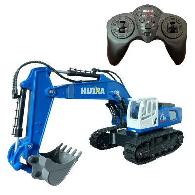 HUINA 1558 Remote Control Car Alloy 11ch 1/18 Crawlers Engineering Vehicle Tractor Toys for Kids