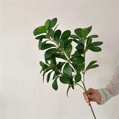 Forest Style High Quality Artificial Green Plants New Designed Greenery Leaves for Home Living Room Hotel Decor