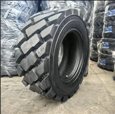 Off Road Solid Tires For Wheel Loaders Forklifts Trailers Steel Metal Recycling Yard Applications