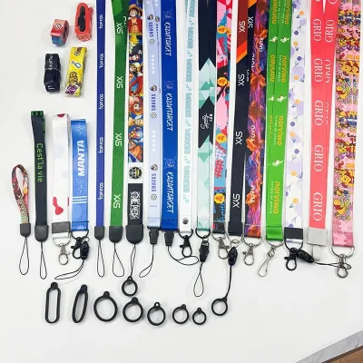 Neck Strap Sublimated Card Holder Lanyard with Logo Custom Logo Polyester Lanyard with Your Brand Printed on for Festival