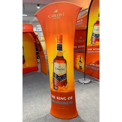 Portable Exhibit Booth Design Backdrop Tower Display Stand Exhibition Booth Tension Fabric Backdrop for Trade Show Expo