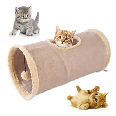 Cat Tunnel Toy Funny Pet Play Tubes Collapsible Crinkle Kitten Toys Puppy Ferrets Rabbit Play Dog Tunnel Tubes