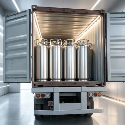 Low-Temperature Resistant Cold Liquid Storage Container 80L Liquid Carbon Dioxide Petroleum Products Vertical Storage Tank