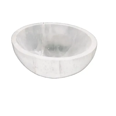 Wholesale Natural High Quality Selenite Bowl Hand Carved  Crystal Bowl for Home Decoration