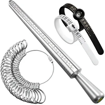 USUK American-Standard Aluminum Ring Sizer Measuring Tool for Ring Resizing and Correction Gauge