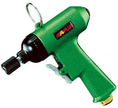APLUS GLS-601A, 1/4"HEX AIR SCREWDRIVER,PISTOL GRIP,QUICK CHANGE,DOUBLE TRIGGER.
