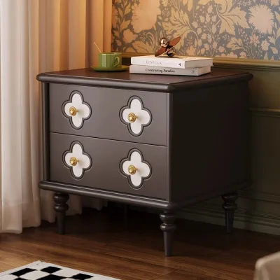 Modern Design Wood Sideboard Bedroom Storage Cabinet with Tool Cabinet Function Nightstand