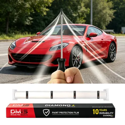 PPF Clear Bra Paint Protection Film Self Healing TPU 10 Mil Matte for Car, Hydrophobic Anti Scratch Roll