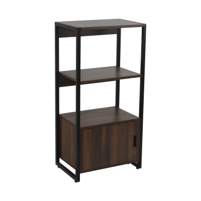 Modern Style Bookcase With Door Steel Ladder Bookcase