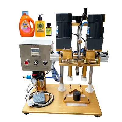 Capping Machine Tabletop Manual Glass Bottle Alluminium Small Machines for Plastic Bottles Twist Off Big Lid