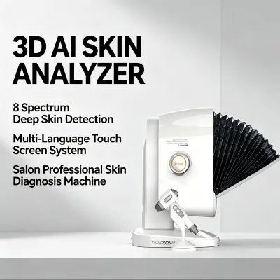 Skin Tone Custom Detection K33 Skin Analyzer 3D Front Left Right Panorama Skin Scanner