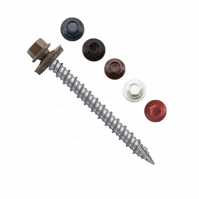 Colorful Epdm Washer Self Tapping Self Drilling Hex Washer Head Screws
