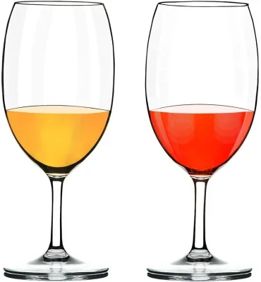 2020 Hot Selling Red Wine Glasses Premium Plastic Unbreakable Reusable wine tumbler cups Plastic Drinkware Set