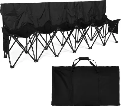 Wholesale Folding Soccer Bench Chair Portable Team Sports Sideline Bench for Football Camp Chairs Travel Events