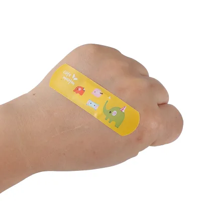 Personalized Design Children's Waterproof Medical Use Band Aid Safe Breathable Soft Custom Pattern Wound Plaster White 10cm