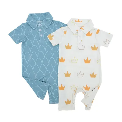 Hot Sale Summer Baby Toddler Boy Bebe Boys Clothing Short Sleeves Casual Style Toddler Clothes Baby Romper