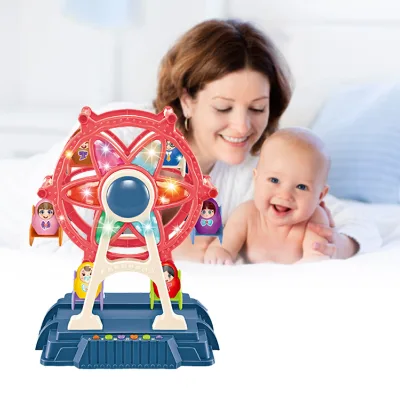 Jacko Toys Interesting Collection Rotation Park Electric Rotary Toys Set Best Gifts With Light and Music for Children Playing
