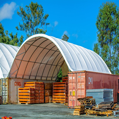 Hot Sale PVC Container Shelter Dome Storage Shelter Water Proof Steel Structure Shelter for Storage