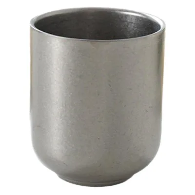 Coffee, Tea, Beer, Water, Juice Outdoor Camping Style Nostalgic Metal Beverage Mug Industrial Retro Stainless Steel Mug