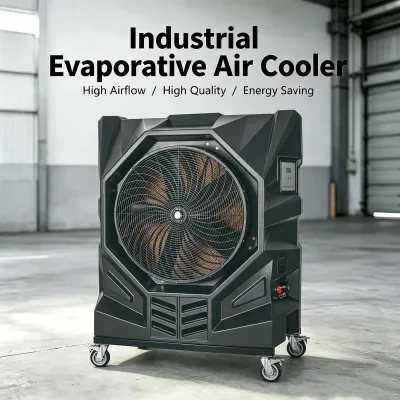 40000m3/h High-quality UV-resistant, High-strength Shell, Large air Volume Evaporative air Coolers with Wheels