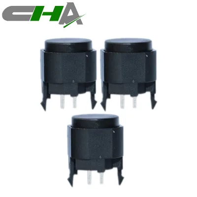 C3002A-C1 12*11mm One Step 2 Pin Terminals Flat Head SPST Push Button Switch with Snap-in Pegs
