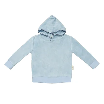 Organic Cotton Baby Hooded Pullover Eco-Friendly Waterproof Unisex Long Sleeve Breathable Korean Kids Clothing