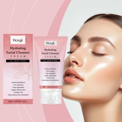 Private Label Organic Face Wash for Oily Skin Hydrating Gentle Acne Cleanser with Amino Acids Firming Sensitive Low MOQ Cream