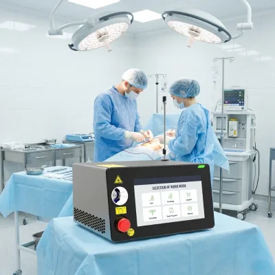 Portable Mini Invasive 980nm/1470nm Proctology Surgery Diode Laser Air Cooling Hemorroid Piles Anal Fistula Pilonidal Sinus