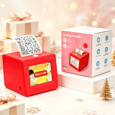 Wholesale AI Mini Portable Printer 2.8 Inch Screen Voice Control Sticker Instant Thermal Printing for Children Gift Toys