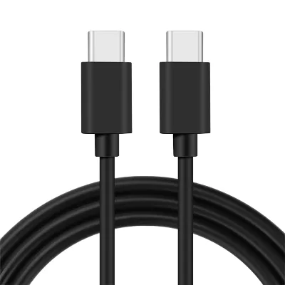 Both Ends Embedded Smart Chip Type C to Type C 100W Quick Charge Cable Laptop Power Supply Cord
