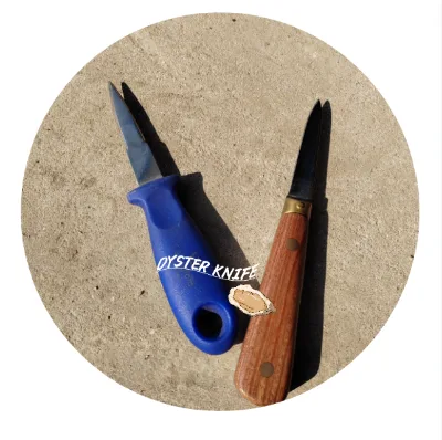 Customizable logo Shellfish Stainless Steel oyster Knife with Wooden Handle