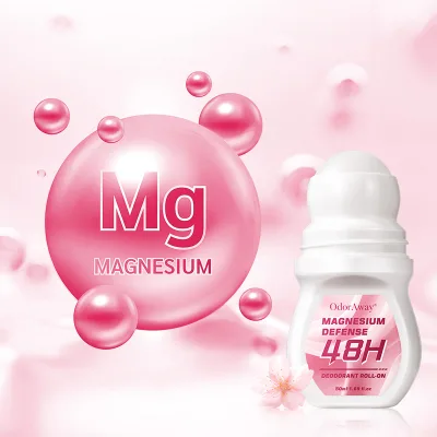 Baking Soda Free Non-Irritating Aluminum Free 48 Hours Lasting Roll On Magnesium Solid Stick Natural Deodorant
