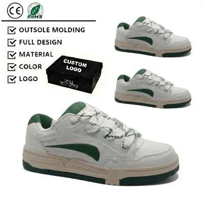 New Men's High Top Lace-Up Luxury Fashion Designer Sneakers with Cushioning Walking Shoes for Sport & Skateboard Training