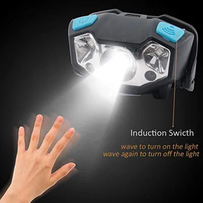 3000Lumen USB Charging Lampe Frontale 5 Mode Head Lantern Running Motion Sensor Headlight Infrared Induction LED Headlamp