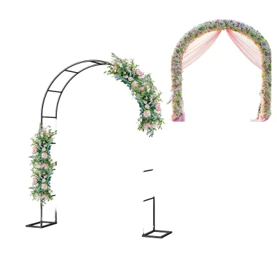 Outdoor Metal Hexagonal Pergola Support 6x6 Inch 3-Way Top Conner Brackets with Nature Design