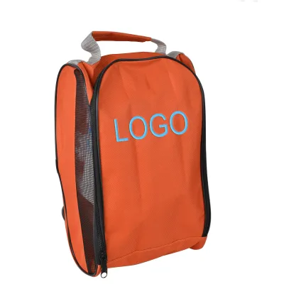 High Quality Multiple Colour Lightweight Nylon Material Golf Shoe Bag/Runnin Shoe Bag with Zipper