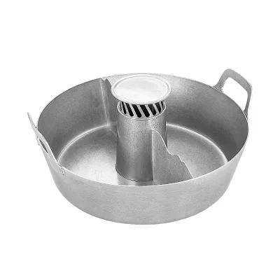 Vintage Rustic 304 Stainless Steel Divided Hot Pot for Commercial Retro Cookware Gas Induction Stoves Dishwasher Safe Yunnan