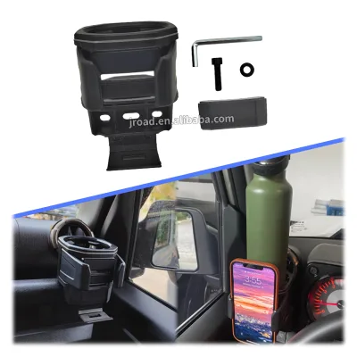Factory Price Black ABS Car Cup Holder Expander Car Water Cup Holder for Suzuki Jimny JB64 JB74