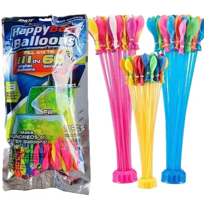 Wholesale 3 Inch Latex Globos De Agua 111 Pcs/bag Self-sealing Llenado Rapido De Globos De Agua Summer Outdoor Game