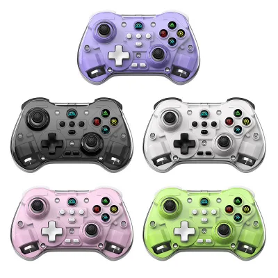 Z01X Wireless BT Game Controller with Hall-Effect Joysticks and Macro Back Buttons Double Vibration for Switch