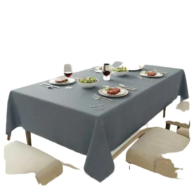 Rectangular Polyester Solid Modern Nonwoven Tablecloth Cationic Fabric Waterproof Stain Resistant Wrinkle-Resistant for Party