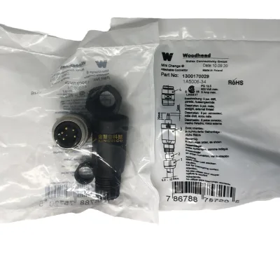 MOLEX WOODHEAD 1A5006-34 Mini-Change Connector M12 Thread IP67 Waterproof for Harsh Environments
